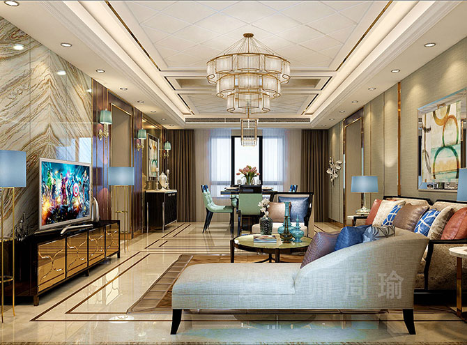 外国人日批世纪江尚三室两厅168平装修设计效果欣赏